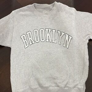 Aerie Gray Brooklyn Sweatshirt